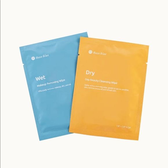 Base Blue Dry and Wet, Dual Action Facial Cleansing Wipes. New in sealed box - Picture 8 of 10